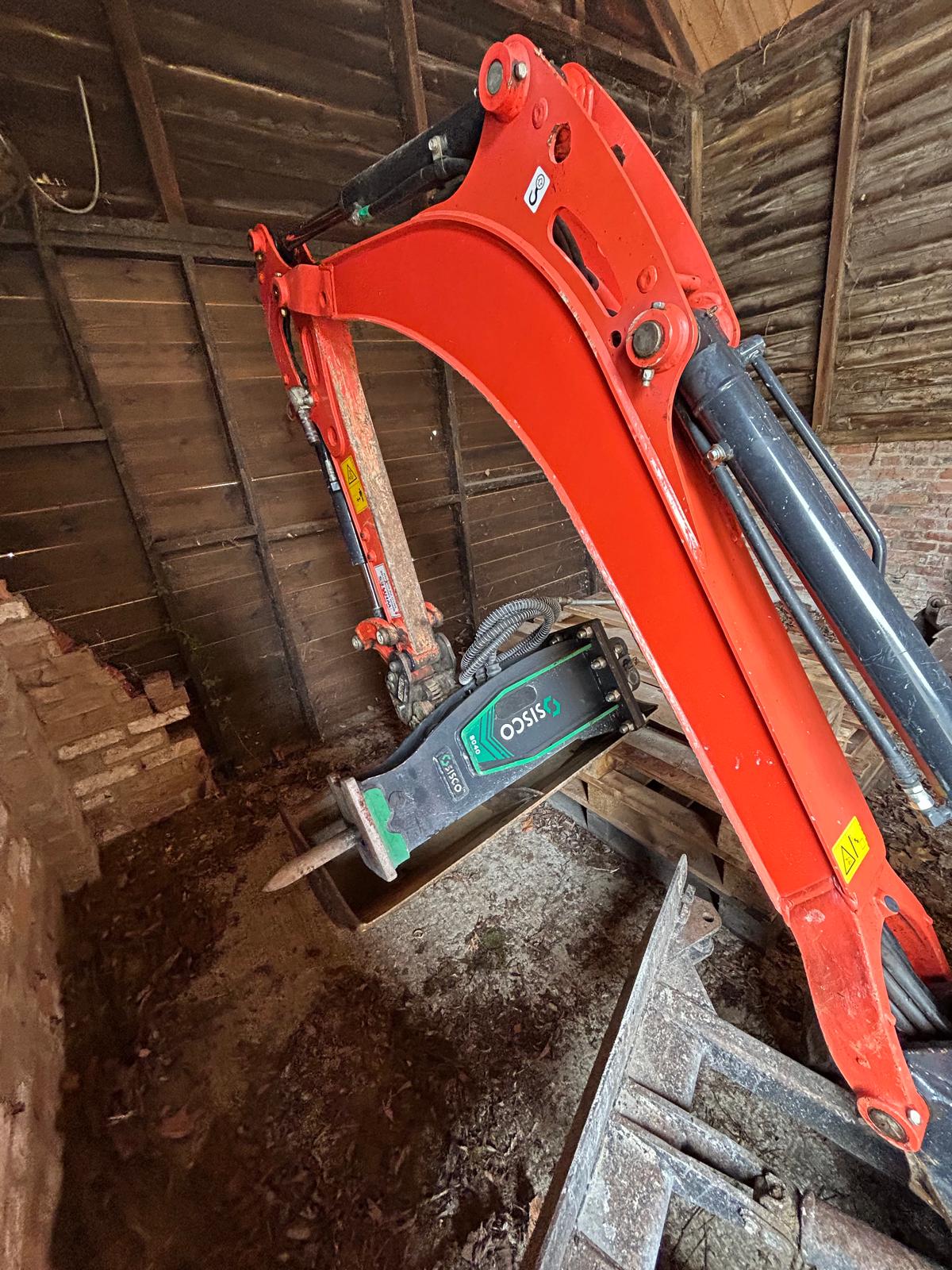 SISCO SC40 Concrete Breaker Attachment — Hampshire Quality Plant Hire